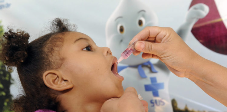 Tipo 1 de poliomielite ainda é ameaça com cobertura vacinal baixa