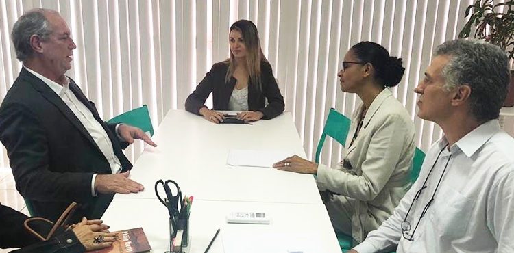 Ciro Gomes e Marina Silva se encontram em Brasília para discutir oposição a Bolsonaro