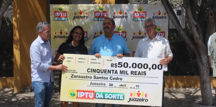 Juazeiro conhece os primeiros premiados da campanha IPTU dá Sorte 2019