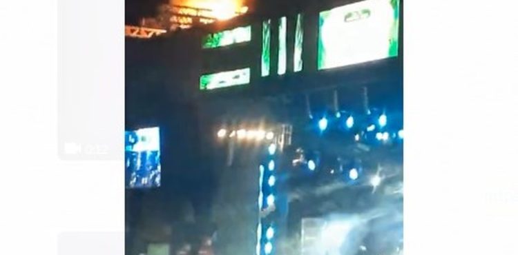 Vídeo: Incêndio atinge lona de cobertura do palco de Gusttavo Lima no Festival de Janeiro em Ouricuri