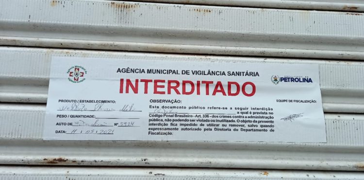Vigilância Sanitária interdita duas academias em Petrolina