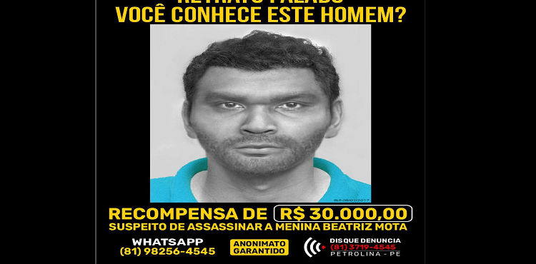 Caso Beatriz: Lucinha Mota confirma prisão de suspeito no Piauí