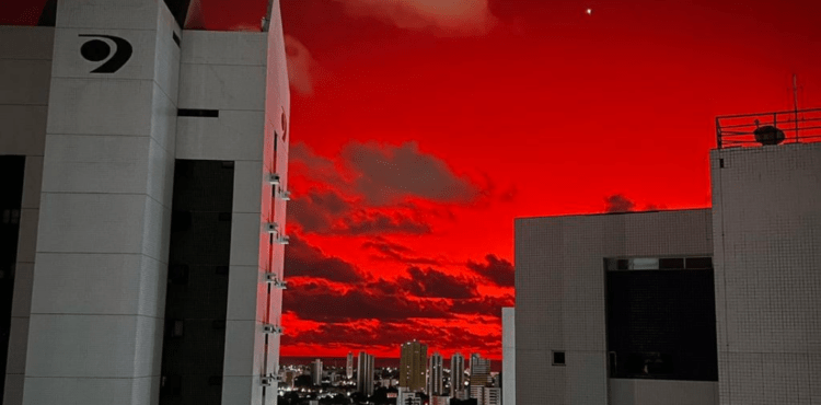 Cinzas de vulcão em Tonga deixam céu rosado no Grande Recife; entenda fenômeno