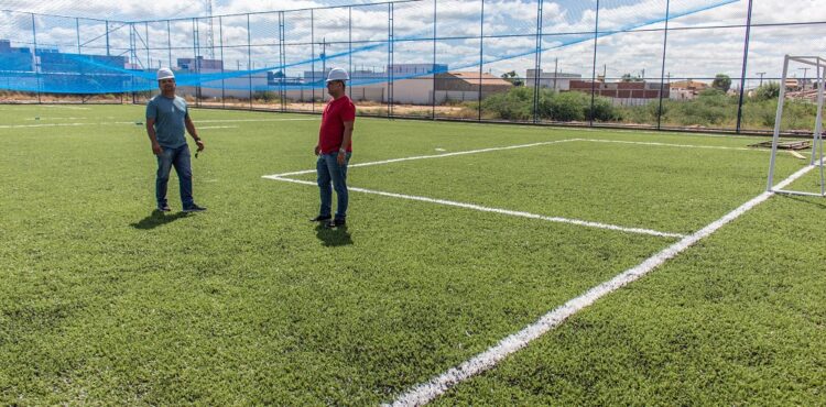 Obra de reforma e ampliação do Ginásio de Esportes Aloísio Viana segue avançando em Juazeiro