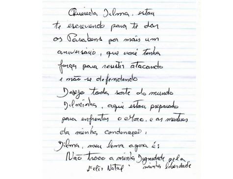 Em carta, Lula pede a Dilma que resista ‘atacando e não se defendendo’