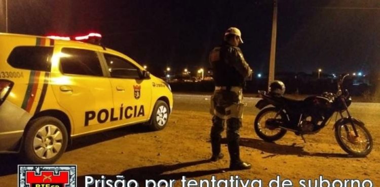 Policiais do 2ºBIEsp prendem em flagrante indivíduo que tenta subornar o efetivo para não ser preso