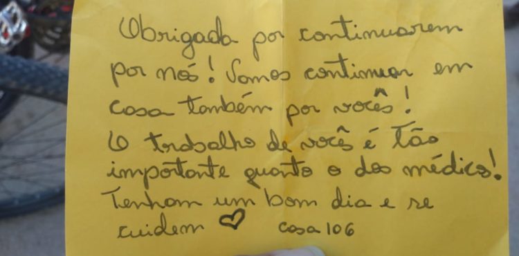 Fica em casa: petrolinenses deixam recados em agradecimento aos profissionais da limpeza