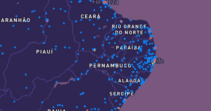 Nova plataforma mostra nível de contaminação da Covid-19 em ruas do Brasil