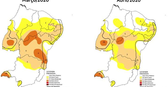 Monitor de Secas aponta fim da seca em parte de Pernambuco em abril