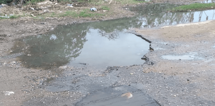 Moradora do Jardim Vitória, em Juazeiro, chama atenção para “lagoa de esgoto” em avenida