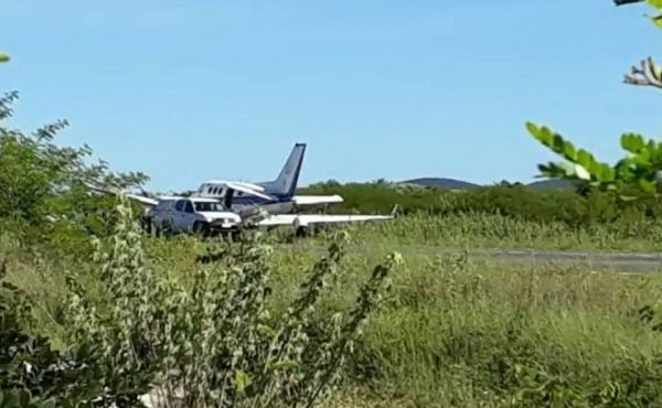 Avião com vacina contra Covid-19 bate em jumento que estava na pista