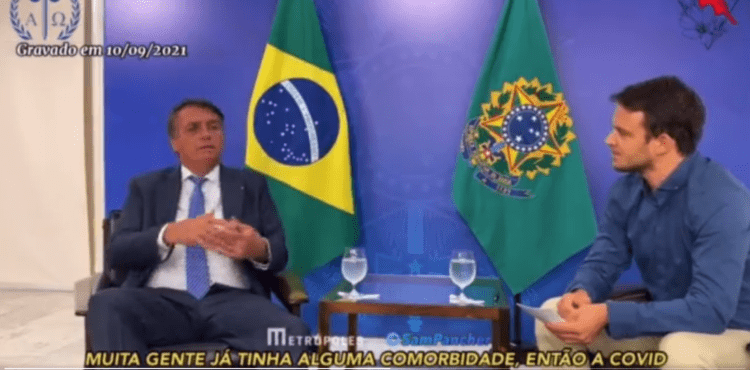 Covid apenas encurtou vida de vítimas por alguns dias ou semanas, diz Bolsonaro a alemães