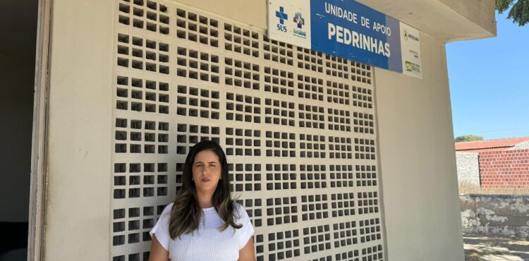 Candidata Lara Cavalcanti encontra Unidade de Saúde das Pedrinhas em “estado deplorável e população carente de saúde”