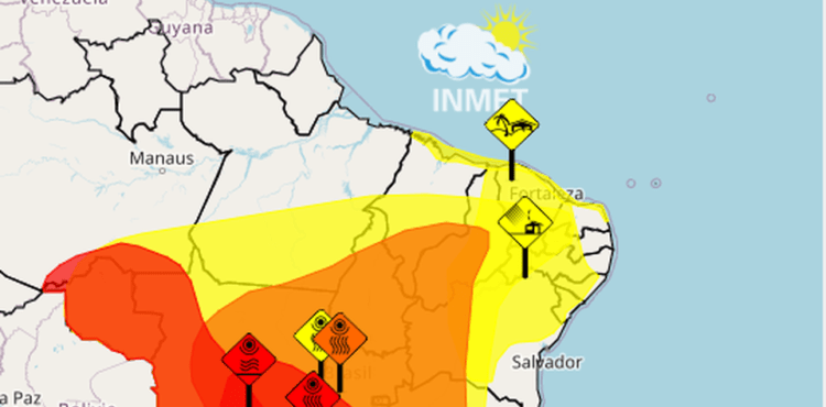 Inmet alerta para baixa umidade em cidades do Sertão e Sertão do São Francisco; confira lista