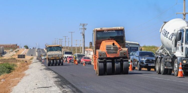 Obra de duplicação da Avenida Transnordestina avança neste mês de setembro